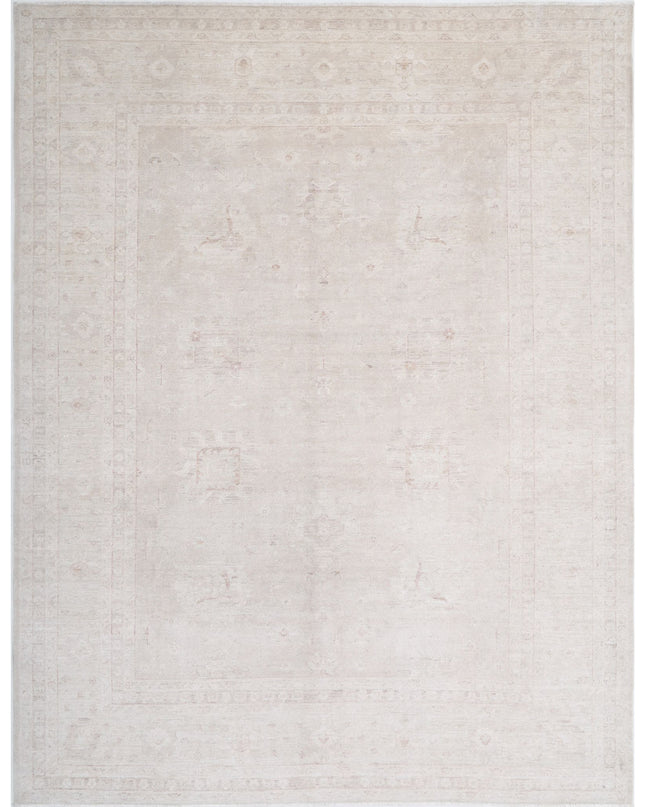 Serenity 9' 1" X 11' 7" Hand Knotted Wool Rug 9' 1" X 11' 7" (277 X 353) / Ivory / Wool