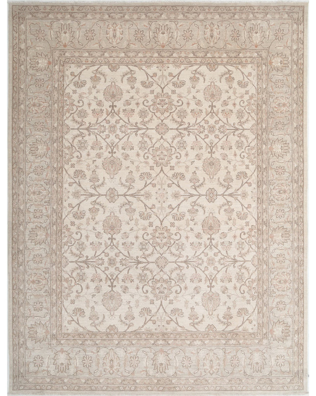 Serenity 8' 10" X 11' 7" Hand Knotted Wool Rug 8' 10" X 11' 7" (269 X 353) / Ivory / Wool