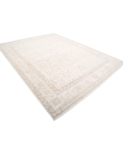 Serenity 9' 1" X 12' 0" Hand Knotted Wool Rug 9' 1" X 12' 0" (277 X 366) / Ivory / Wool