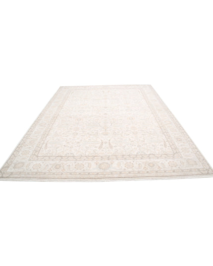 Serenity 9' 1" X 12' 0" Hand Knotted Wool Rug 9' 1" X 12' 0" (277 X 366) / Ivory / Wool