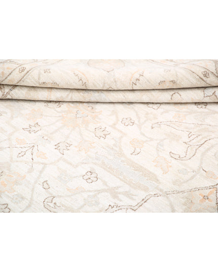 Serenity 9' 1" X 12' 0" Hand Knotted Wool Rug 9' 1" X 12' 0" (277 X 366) / Ivory / Wool