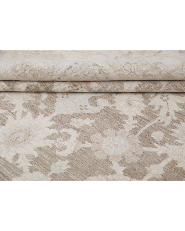 Serenity 11' 9" X 14' 9" Hand Knotted Wool Rug 11' 9" X 14' 9" (358 X 450) / Brown / Wool