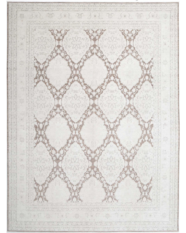 Serenity 13' 0" X 17' 6" Hand Knotted Wool Rug 13' 0" X 17' 6" (396 X 533) / Brown / Wool