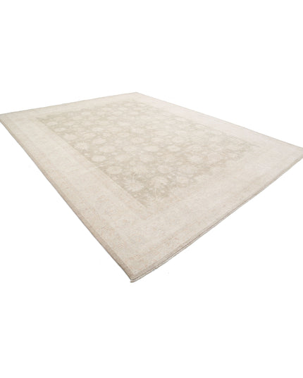 Serenity 11' 8" X 14' 9" Hand Knotted Wool Rug 11' 8" X 14' 9" (356 X 450) / Brown / Wool