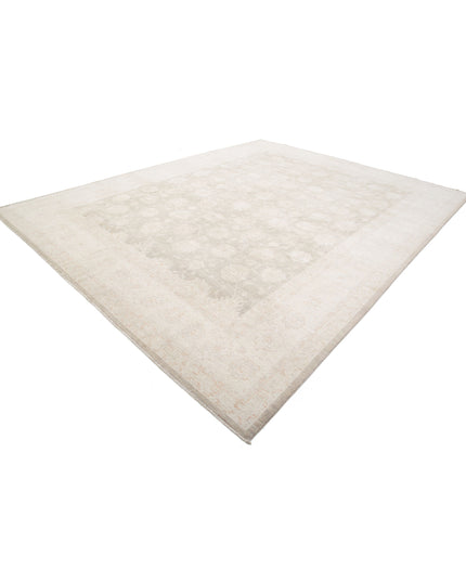 Serenity 11' 8" X 14' 9" Hand Knotted Wool Rug 11' 8" X 14' 9" (356 X 450) / Brown / Wool