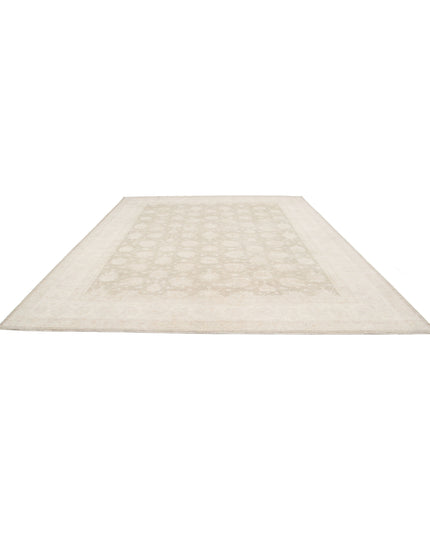 Serenity 11' 8" X 14' 9" Hand Knotted Wool Rug 11' 8" X 14' 9" (356 X 450) / Brown / Wool