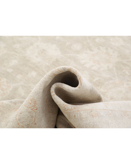 Serenity 11' 8" X 14' 9" Hand Knotted Wool Rug 11' 8" X 14' 9" (356 X 450) / Brown / Wool
