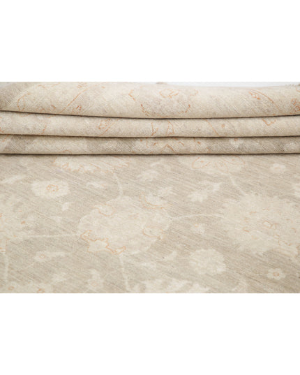 Serenity 11' 8" X 14' 9" Hand Knotted Wool Rug 11' 8" X 14' 9" (356 X 450) / Brown / Wool