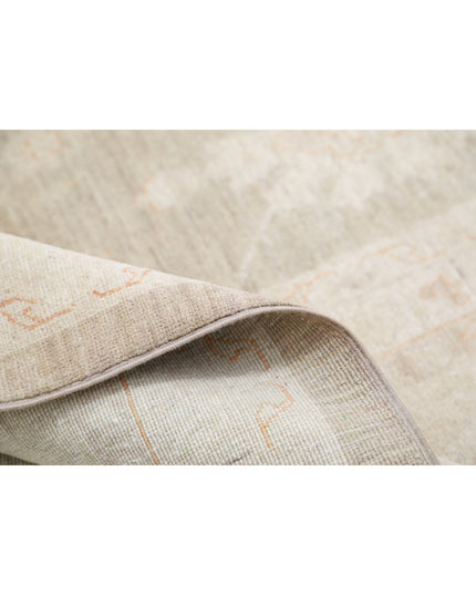 Serenity 11' 8" X 14' 9" Hand Knotted Wool Rug 11' 8" X 14' 9" (356 X 450) / Brown / Wool