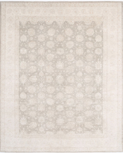 Serenity 11' 8" X 14' 9" Hand Knotted Wool Rug 11' 8" X 14' 9" (356 X 450) / Brown / Wool