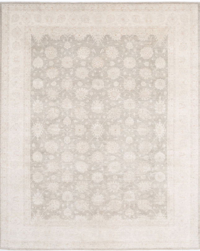 Serenity 11' 8" X 14' 9" Hand Knotted Wool Rug 11' 8" X 14' 9" (356 X 450) / Brown / Wool