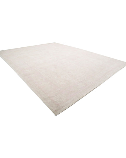 Serenity 13' 9" X 17' 7" Hand Knotted Wool Rug 13' 9" X 17' 7" (419 X 536) / Ivory / Wool