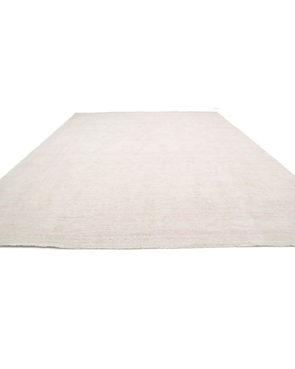 Serenity 13' 9" X 17' 7" Hand Knotted Wool Rug 13' 9" X 17' 7" (419 X 536) / Ivory / Wool