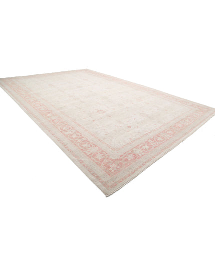 Serenity 13' 2" X 19' 7" Hand Knotted Wool Rug 13' 2" X 19' 7" (401 X 597) / Ivory / Wool