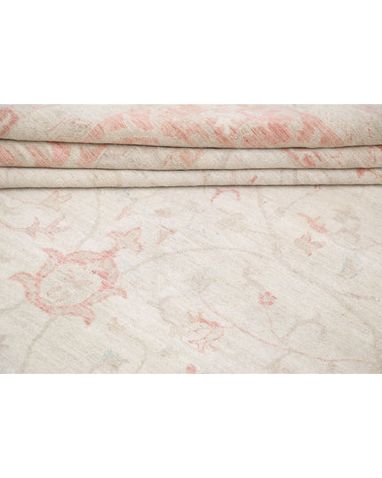 Serenity 13' 2" X 19' 7" Hand Knotted Wool Rug 13' 2" X 19' 7" (401 X 597) / Ivory / Wool