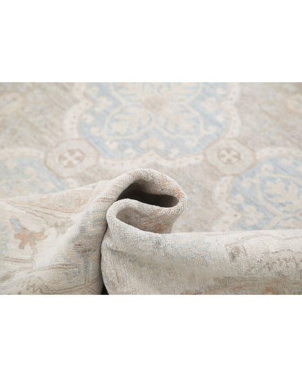 Serenity 8' 9" X 11' 6" Hand Knotted Wool Rug 8' 9" X 11' 6" (267 X 351) / Blue / Wool