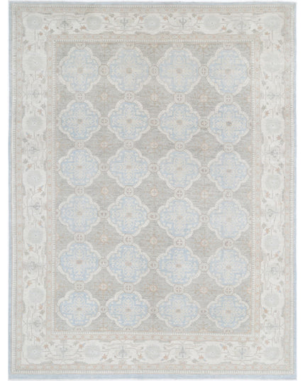 Serenity 8' 9" X 11' 6" Hand Knotted Wool Rug 8' 9" X 11' 6" (267 X 351) / Blue / Wool