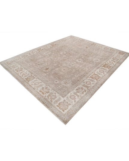 Serenity 7' 10" X 9' 8" Hand Knotted Wool Rug 7' 10" X 9' 8" (239 X 295) / Taupe / Wool