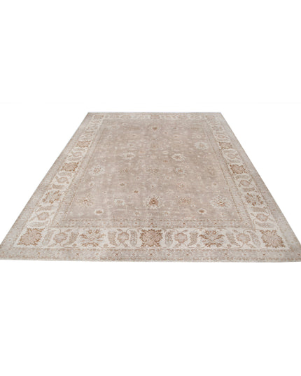 Serenity 7' 10" X 9' 8" Hand Knotted Wool Rug 7' 10" X 9' 8" (239 X 295) / Taupe / Wool