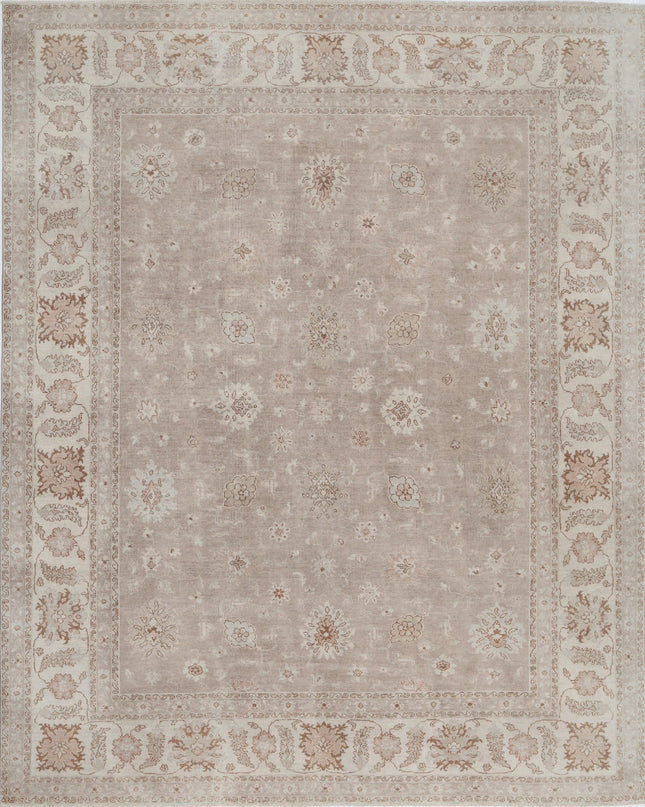 Serenity 7' 10" X 9' 8" Hand Knotted Wool Rug 7' 10" X 9' 8" (239 X 295) / Taupe / Wool