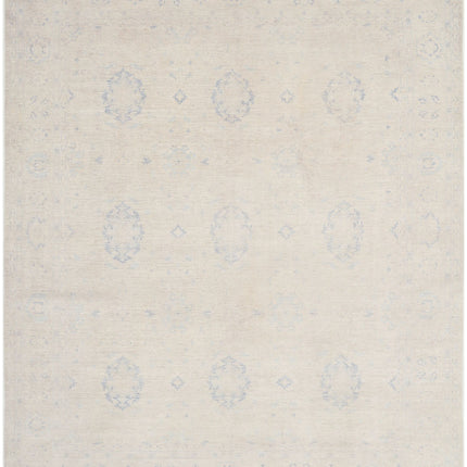 Serenity 8' 1" X 9' 8" Hand Knotted Wool Rug 8' 1" X 9' 8" (246 X 295) / Ivory / Wool