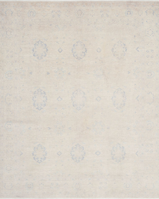 Serenity 8' 1" X 9' 8" Hand Knotted Wool Rug 8' 1" X 9' 8" (246 X 295) / Ivory / Wool