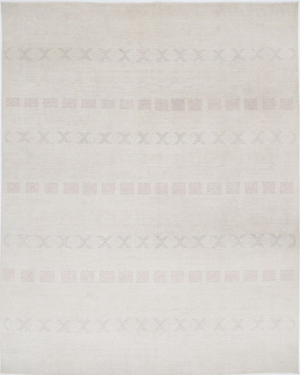 Serenity 7' 11" X 10' 1" Hand Knotted Wool Rug 7' 11" X 10' 1" (241 X 307) / Ivory / Wool