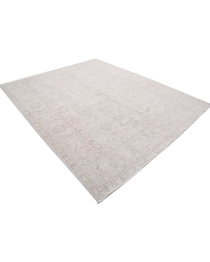 Serenity 7' 10" X 9' 8" Hand Knotted Wool Rug 7' 10" X 9' 8" (239 X 295) / Ivory / Wool