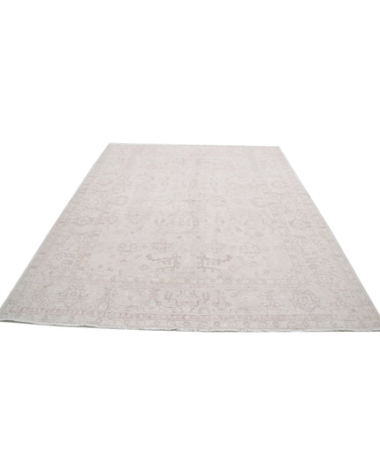 Serenity 7' 10" X 9' 8" Hand Knotted Wool Rug 7' 10" X 9' 8" (239 X 295) / Ivory / Wool