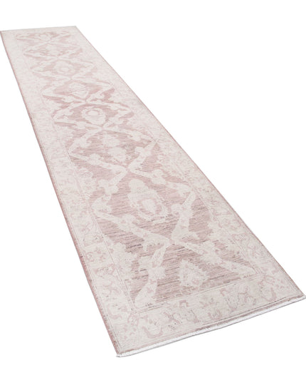 Serenity 3' 0" X 13' 3" Hand Knotted Wool Rug 3' 0" X 13' 3" (91 X 404) / Brown / Wool