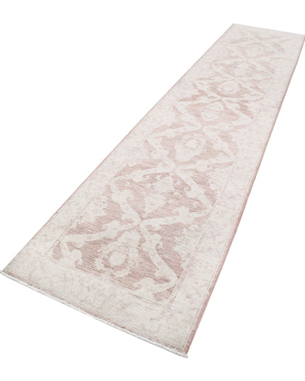 Serenity 3' 0" X 13' 3" Hand Knotted Wool Rug 3' 0" X 13' 3" (91 X 404) / Brown / Wool