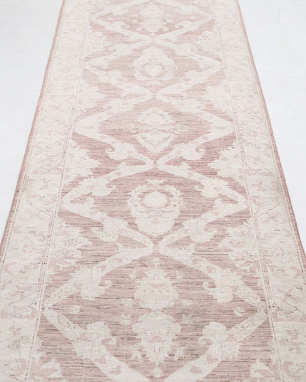 Serenity 3' 0" X 13' 3" Hand Knotted Wool Rug 3' 0" X 13' 3" (91 X 404) / Brown / Wool