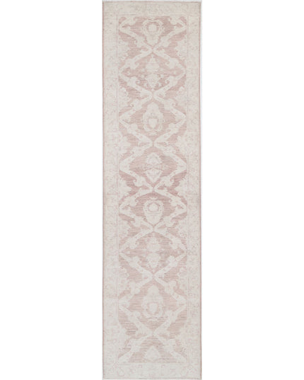 Serenity 3' 0" X 13' 3" Hand Knotted Wool Rug 3' 0" X 13' 3" (91 X 404) / Brown / Wool