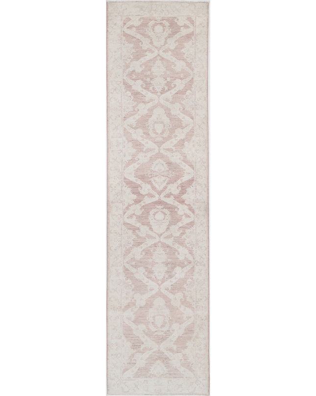 Serenity 3' 0" X 13' 3" Hand Knotted Wool Rug 3' 0" X 13' 3" (91 X 404) / Brown / Wool