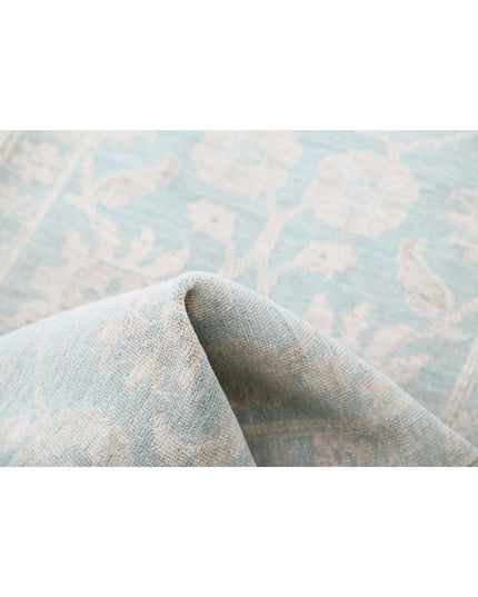 Serenity 2' 0" X 4' 8" Hand Knotted Wool Rug 2' 0" X 4' 8" (61 X 142) / Blue / Wool