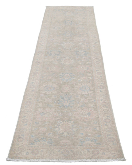 Serenity 2' 5" X 9' 3" Hand Knotted Wool Rug 2' 5" X 9' 3" (74 X 282) / Brown / Wool