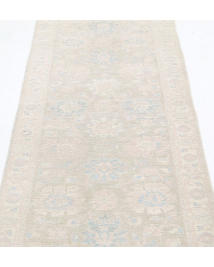 Serenity 2' 5" X 9' 3" Hand Knotted Wool Rug 2' 5" X 9' 3" (74 X 282) / Brown / Wool