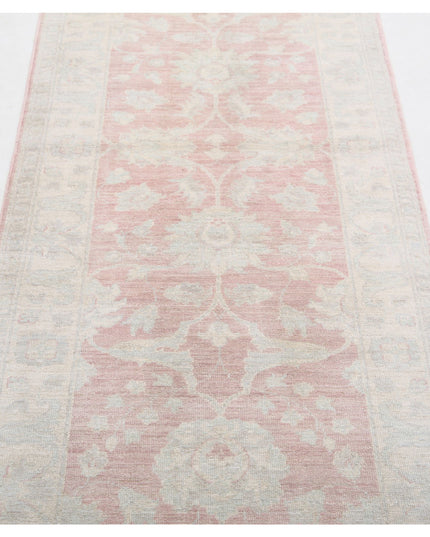 Serenity 2' 6" X 8' 0" Hand Knotted Wool Rug 2' 6" X 8' 0" (76 X 244) / Red / Wool