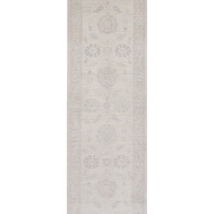 Serenity 2' 6" X 8' 6" Hand Knotted Wool Rug 2' 6" X 8' 6" (76 X 259) / Ivory / Wool