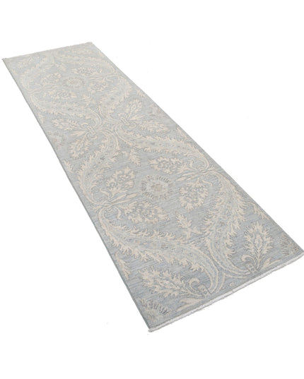 Serenity 2' 7" X 7' 11" Hand Knotted Wool Rug 2' 7" X 7' 11" (79 X 241) / Grey / Wool
