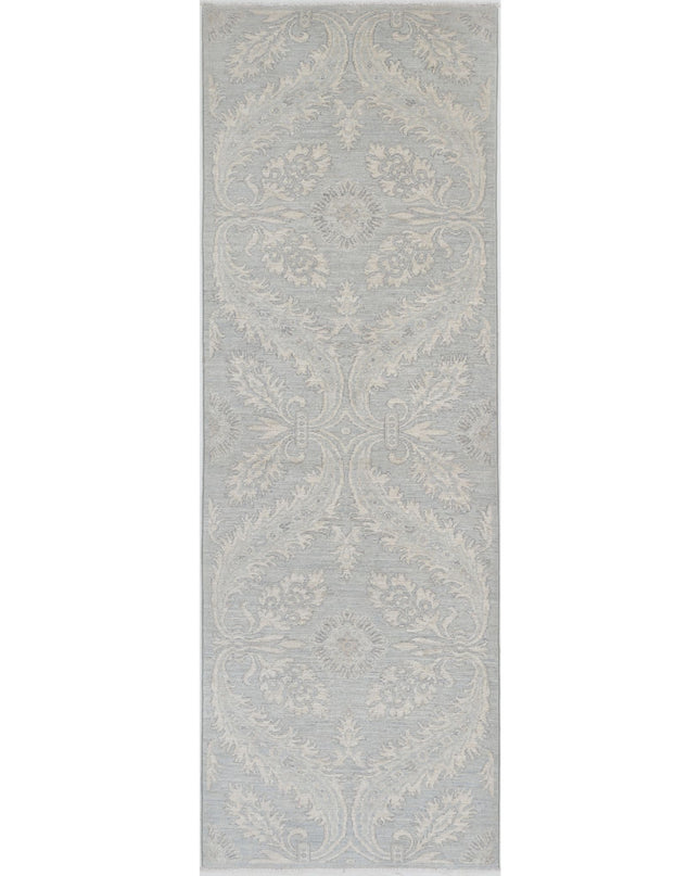 Serenity 2' 7" X 7' 11" Hand Knotted Wool Rug 2' 7" X 7' 11" (79 X 241) / Grey / Wool
