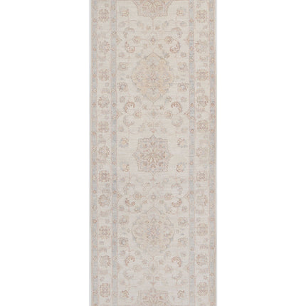 Serenity 2' 7" X 7' 8" Hand Knotted Wool Rug 2' 7" X 7' 8" (79 X 234) / Ivory / Wool