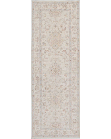 Serenity 2' 7" X 7' 8" Hand Knotted Wool Rug 2' 7" X 7' 8" (79 X 234) / Ivory / Wool