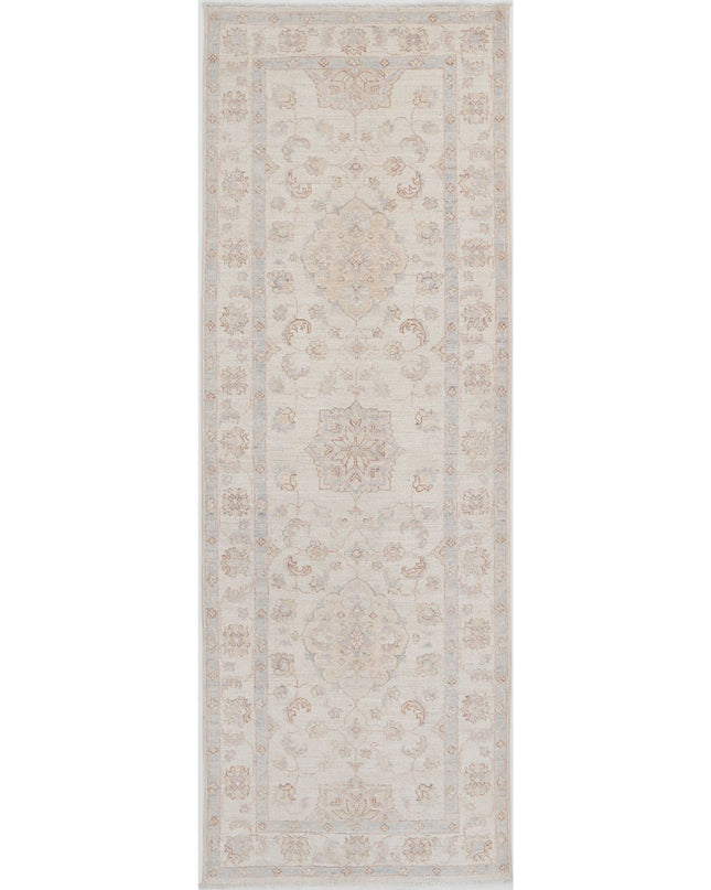Serenity 2' 7" X 7' 8" Hand Knotted Wool Rug 2' 7" X 7' 8" (79 X 234) / Ivory / Wool
