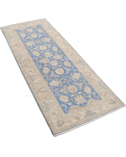 Serenity 2' 5" X 6' 4" Hand Knotted Wool Rug 2' 5" X 6' 4" (74 X 193) / Blue / Wool