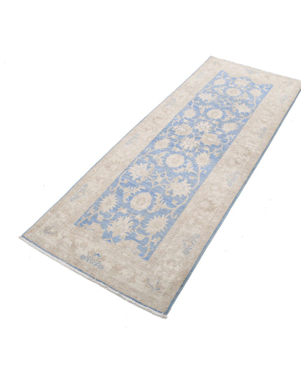 Serenity 2' 5" X 6' 4" Hand Knotted Wool Rug 2' 5" X 6' 4" (74 X 193) / Blue / Wool