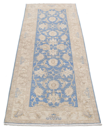 Serenity 2' 5" X 6' 4" Hand Knotted Wool Rug 2' 5" X 6' 4" (74 X 193) / Blue / Wool