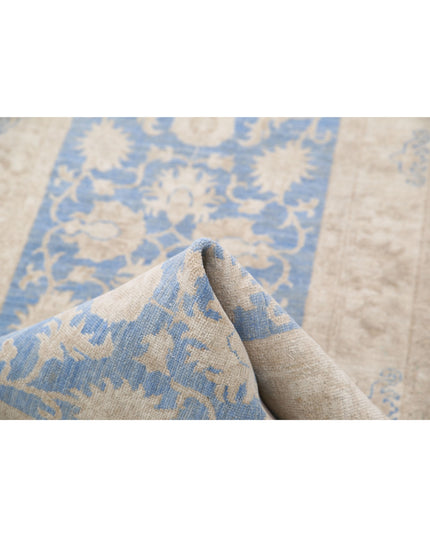 Serenity 2' 5" X 6' 4" Hand Knotted Wool Rug 2' 5" X 6' 4" (74 X 193) / Blue / Wool