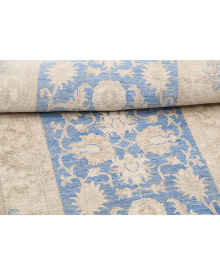 Serenity 2' 5" X 6' 4" Hand Knotted Wool Rug 2' 5" X 6' 4" (74 X 193) / Blue / Wool
