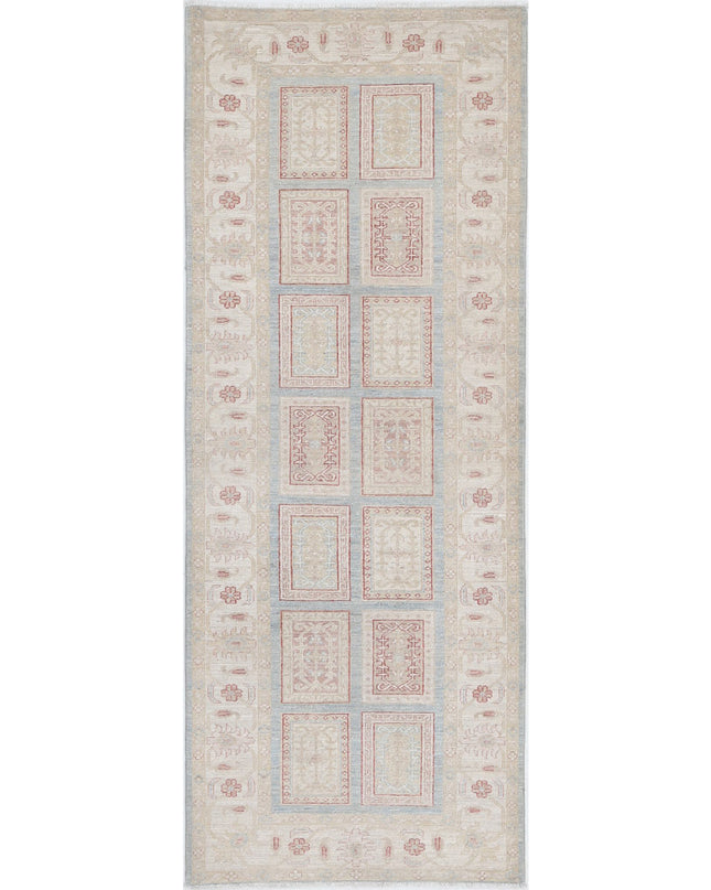 Serenity 2' 9" X 7' 4" Hand Knotted Wool Rug 2' 9" X 7' 4" (84 X 223) / Blue / Wool
